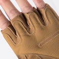 thumbnail image 6 of TELOLY 1Pairs Fingerless Gloves,Soft Palm Grip Workout Gloves,Cold Protection Gym Gloves,L,Yellow, 6 of 7