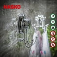 thumbnail image 3 of Powerful Vacuum Suction Cup Hooks - Organizer for Towel, Bathrobe and Loofah - Strong Stainless Steel Towel Hooks for Bathroom & Kitchen, Towel Hanger Storage (2 Pack), 3 of 6