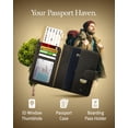 thumbnail image 3 of Passport Holder Travel Wallet For Men & Women - Slim Passport Cover RFID Blocking, 3 of 6