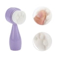 thumbnail image 3 of Unique Bargains 1 Pc Soft Silicone Synthetic Fiber Wool Cleansing Brush Cat's Paw Purple 4.45"x1.69", 3 of 4