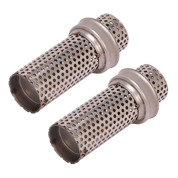 2X Universal Motorcycle Exhaust Muffler DB - Noise Sound Eliminator Mesh DB - Short 51MM
