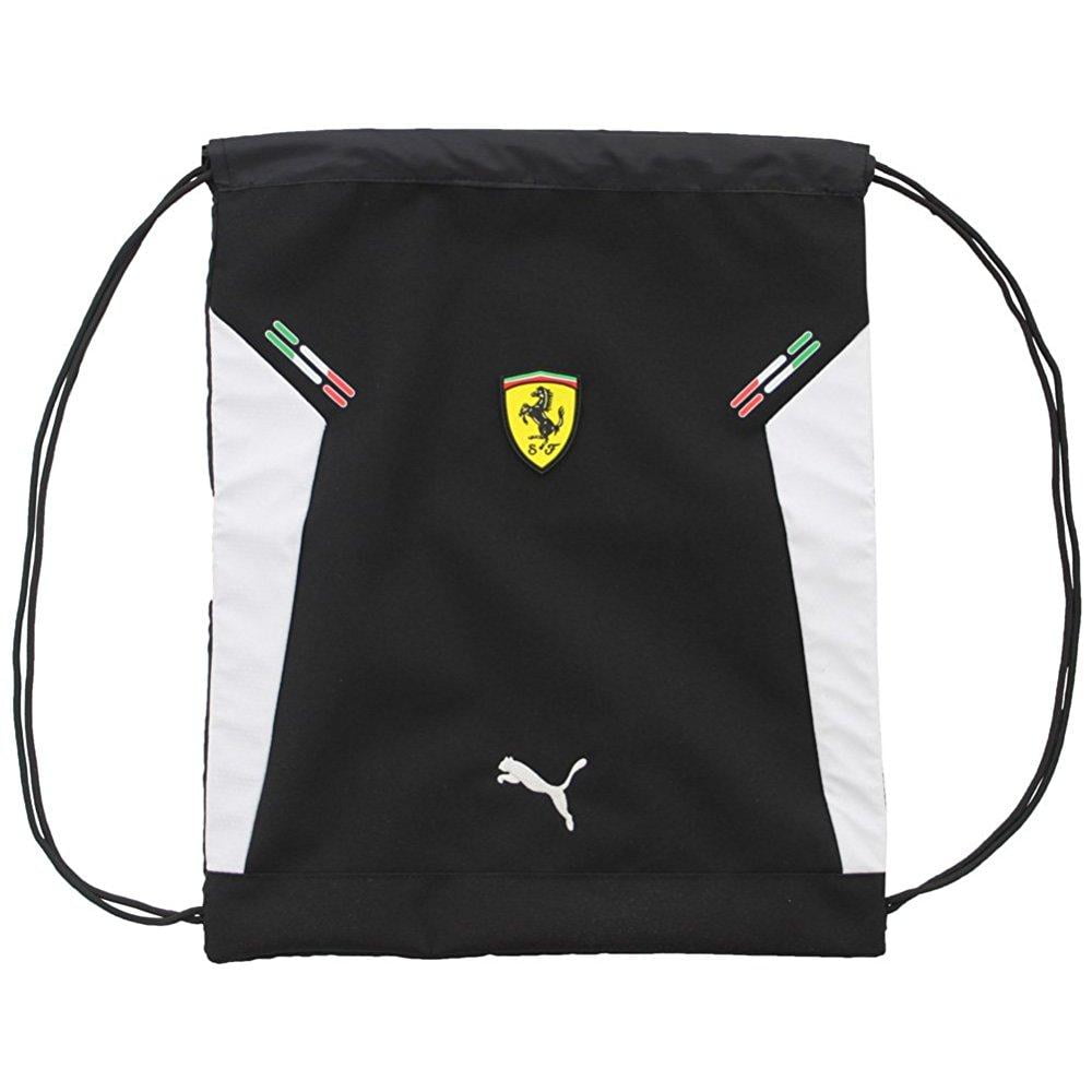 puma ferrari replica black and white casual backpack