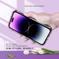 thumbnail image 4 of ULAK Phone Case for iPhone 14 Pro Max, Sturdy Rugged 3 in 1 Hybrid Heavy Duty Shockproof Clear Case for Apple iPhone 14 Pro Max for Men Boys, Transparent, 4 of 11