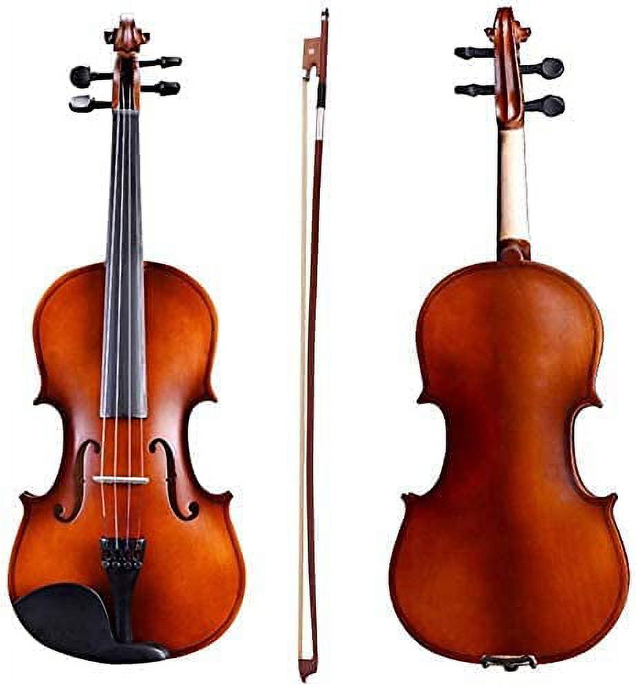 Clearance! 3/4 Acoustic Violin Case Bow Rosin Natural