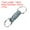 Grey, variant on Quick Release Keychain, Detachable Pull Apart Key Rings Clip Spring Split Snap Separate Keychains Lock Holder for Car Purse Bag Belt Black 3