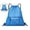 Blue, variant on Mesh Drawstring Backpack Bag, Gym Sports Bag with Zipper Pocket Bottle Holder, String Beach Bag for Swiming Travel(Blue)