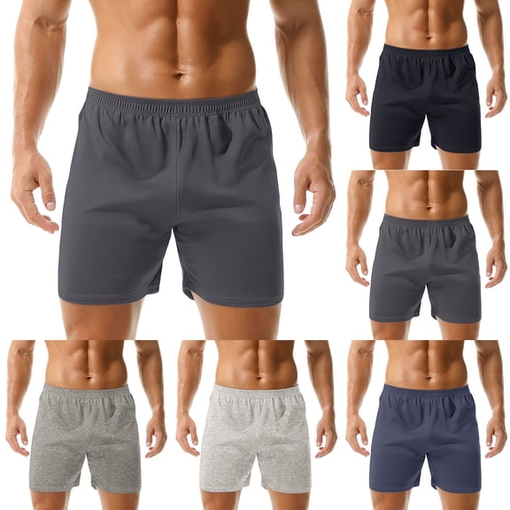 Mens Pajama Shorts Mens Sleep Shorts Mens Underwear Boxers Lounge Soft Comfy Pj Bottom Sleeping Pants Breathable Summer Sleepwear Beige L