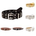 thumbnail image 4 of Zwiiyzr Women's Leather Belt Elegant Leather Fashion Dress Belt Adjustable Tight Leather Belts For Women Christmas Holiday Gifts Brown Free Size, 4 of 4