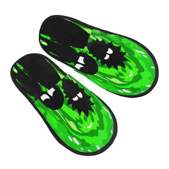 Rick and Mor-t Slippers for Women Men Cotton Home Slippers Soft Fleece for Indoor Outdoor
