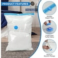 thumbnail image 2 of Simple Deluxe Jumbo Vacuum Storage Bags, Space Saver Bags, Vacuum Seal Bags with Hand Pump for Comforters, Blankets, Bedding, Pillows and Clothes, 2 of 7