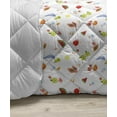 thumbnail image 3 of Fruit Down Alternative Comforter, Vintage Art Style Inspired Whole and Half Sliced Apples Illustration, Microfiber Quilt for All Season, 5 Sizes, Pale Eggshell Multicolor, by Ambesonne, 3 of 3