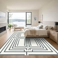 thumbnail image 3 of ODIKA 2'x3' Machine Washable Non-Slip Area Rug, Geometric Gray High Traffic Rug with Pad, Gray, 1058267, 3 of 8
