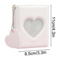 thumbnail image 6 of Mini Photo Album with Heart Cutout, Compact 4.33x3.35In Desktop Decor, Holds 3 Inch Prints, Perfect for Photocards Pictures and Small Keepsakes, Portable Lightweight Gift Ready, 6 of 6