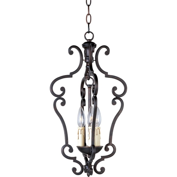 Maxim 20742CU Richmond 3-Light Mini Foyer Chandelier 11"x21.5" Colonial Umber