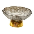 thumbnail image 2 of CoudarTitie Fruit Bowl Footed Fruit Basket Decorative Bowl for Parties Home Dining Table Gray and Gold, 2 of 9