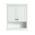 thumbnail image 4 of Wyndham Collection Deborah Wood Bathroom Wall-Mounted Storage Cabinet in White, 4 of 7