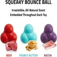 thumbnail image 2 of CHUANK Beef Scent Squeaky Bounce Ball Dog Toy  Large, 2 of 10