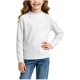 thumbnail image 6 of YUANxueke Boys Cotton Tee Shirts Casual Long Sleeve Crewneck Basic Solid Color Soft Comfy T-shirts for 4-16 Years, 6 of 8