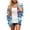 Blue, variant on Trendfront Womens Tie Dye Kimono Cardigan Short Sleeve Open Front Lightweight Loose Fit Casual Summer Beach Vacation Layering Cover Up