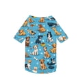 thumbnail image 5 of Small Dog Shirt Dog Clothes for Small Dogs All Over Print Pet Apparel Short Sleeve Dog Shirt Lightweight Breathable Sky Blue Casual Puppy Outfit, 1 Pack, 5 of 5