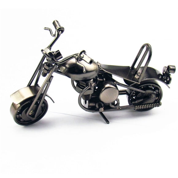 LEEYNEER Motorcycle Metal Model Motorbike Decor Sculpture Collectible Art Gifts Lover Statue Bronze Figurine Motorcycles Diecast
