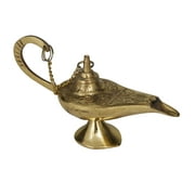5" Metal Brass Aladdin Lamp, by DecMode