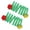Green, variant on 2Pcs Flexible Funny Spring Tube Toy with Plush for Cats Kitten Play Toy