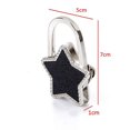 thumbnail image 4 of Jumpingount Ganchos para llaves brillantes con forma de estrella de nuevo diseño, bolsa lateral de de Metal, gancho colgante de aleación, Ropa, zapatos y accesorios Miscelánea negro brillante, 4 of 6
