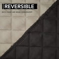 thumbnail image 5 of Easy-Going Reversible Water Resistant Oversized Recliner Cover with Elastic Straps, Black/Beige, 5 of 7
