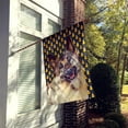 thumbnail image 2 of Carolines Treasures LH9048-FLAG-PARENT Norwegian Elkhound Candy Corn Halloween Portrait Flag  multicolor, 2 of 2