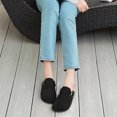 thumbnail image 6 of Women's Suede Clogs Mens Leather Mules Comfort Cork Footbed Antislip House Sandals Arch Support Potato Shoes with Adjustable Buckle, 6 of 8