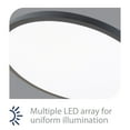 thumbnail image 2 of WAC Lighting Round 15" 1-Light 3500K Energy Star Aluminum Flush Mount in White, 2 of 5