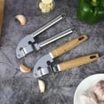 thumbnail image 4 of WHAMVOX  2 Pcs Practical Garlic Squeezer Kitchen Supplies Steel Presser, 4 of 8