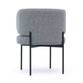 thumbnail image 4 of Maureen Speckled Grey Performance Boucle Dining Chair, 4 of 6