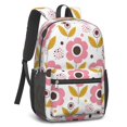 thumbnail image 2 of Pioneer Flower Floral Print Pattern 17" School Backpacks for Teens,Waterproof Oxford Fabric,S-Shape Padded Straps for School,Travel,Hiking,Camping, 2 of 6