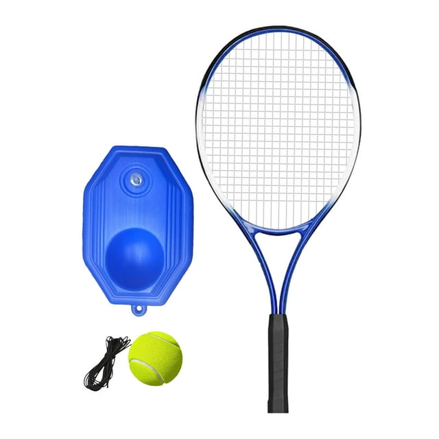 relayinert Shock Resistant Handle Tennis Racket Lightweight Tool For Summer Practices At Beach And Park Campground Tennis Courts 68cm Ball and Base