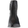 thumbnail image 2 of Sam Edelman Women's Ava Black Leather Western Style Side Zipper Ankle Boot (Black, 5.5), 2 of 5