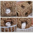 thumbnail image 6 of SPRING PARK Rabbit Grass House Natural Hand Woven Seagrass Play Bed Hideaway Hut Toy for Bunny Hamster Guinea Pig Chinchilla Ferret, 6 of 6