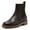 Black, variant on Ressy Black Leather Almond Toe Chelsea Style Block Heel Ankle Boots (Black, 6.5)