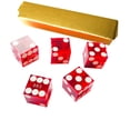 thumbnail image 1 of Juego de 5 dados de casino Yuanhe, grado AAA, precisión, 19 mm, color rojo, 1 of 6