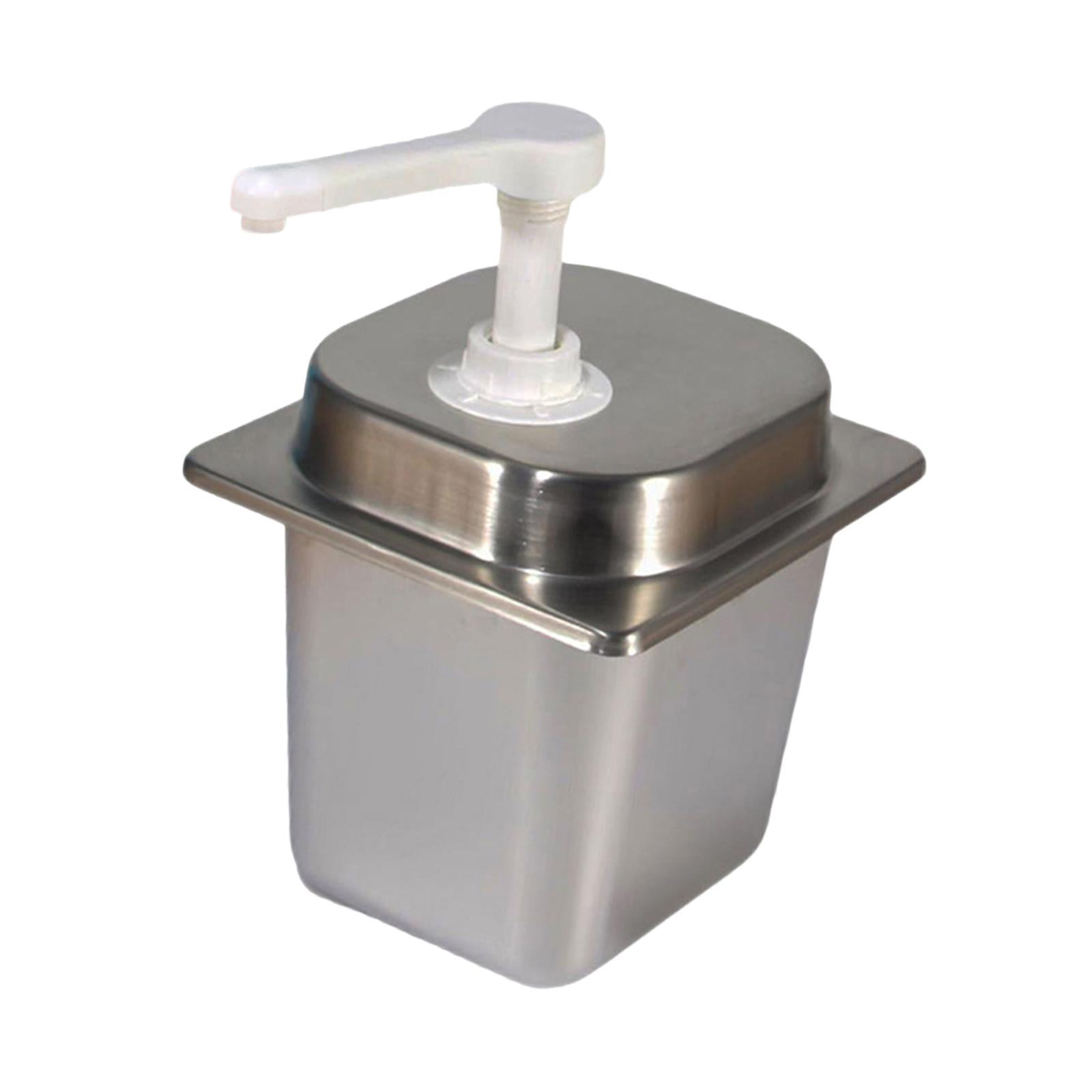 Fancyes Coffee Syrup Dispenser 2.3L Press Manual Sauce Dispenser for Restaurant Home 10cc