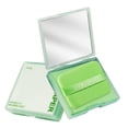 thumbnail image 1 of Voxware Oil Absorbing Sheet Blotting Paper for Face Mirror Powder Puff Compact Case Accurate Puff Application Quick Oil Control Suitable for Makeup Touch Ups Green, 1 of 8