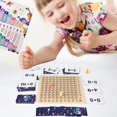 thumbnail image 4 of Tablero de multiplicación y suma de matemáticas de madera Montessori Niños Contando Juguete Niños Aprendizaje de juguetes educativos Juego de mesa de matemáticas de madera para niños mayores de 3 años, 4 of 10