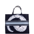 thumbnail image 3 of Pre-Owned Book Tote Embroidered Canvas Large By Rebag, 3 of 8