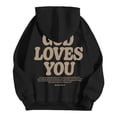 thumbnail image 4 of Women's Hoodies and Sweatshirts Inspirational Word Graphic Sweatshirts Long Sleeve Hoodie Tops for Women, 4 of 5