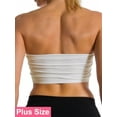 thumbnail image 4 of Women's Plus Size Tube Top Bra Seamless Strapless Bandeau Bra Plus Size XL 1X 2X 3X 4X (No Padding), 4 of 6