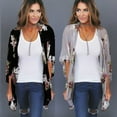 thumbnail image 6 of Viworld Women Holiday Lace Floral Kimono Cardigan Ladies Summer Tops Blouse Plus Size, 6 of 6