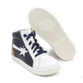 thumbnail image 3 of Old Soles Boys Shoot High Shoes, Navy \ Snow,33 EU (1.5 US) M US, 3 of 7