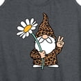 thumbnail image 3 of Instant Message - Leopard Print Gnome Daisy - Women's Racerback Tank Top, 3 of 6
