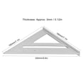 thumbnail image 4 of Woodworking Ruler, Right Angle Thick Light Clear Scale Strong Aluminum Alloy  Ruler  For Woodworking, 4 of 8